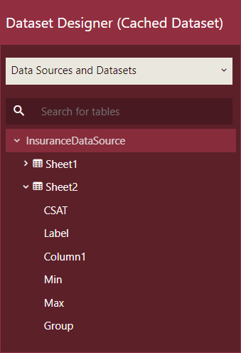 CachedDataset-SelectDatasourceset