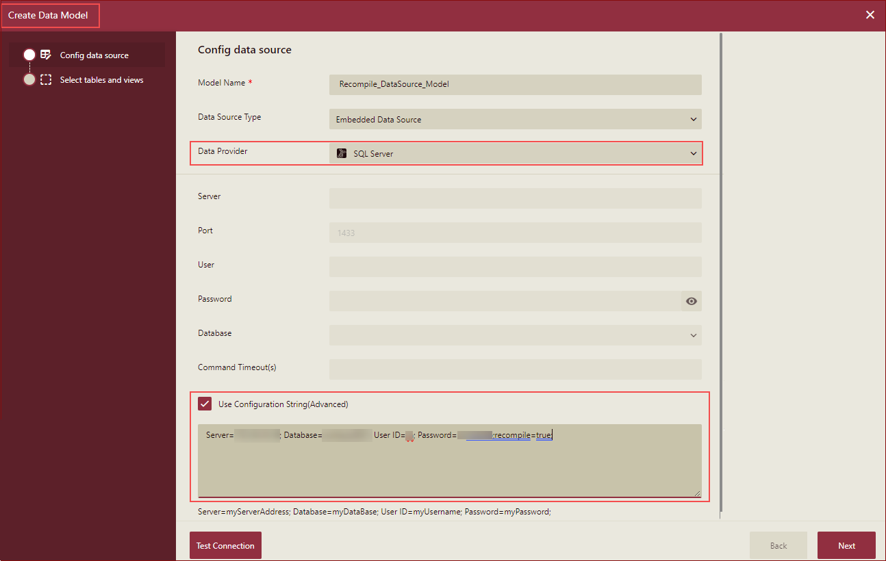 Creating semantic model using embedded data source11