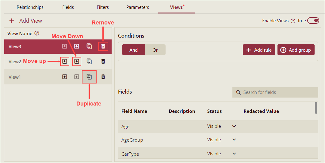 DirectDataset-ViewsNamesection