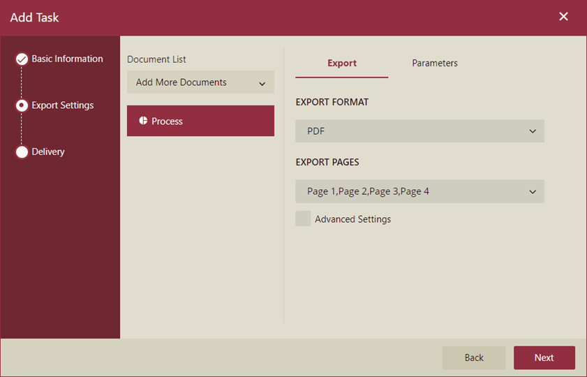 ScheduleTaskDashboard-ExportSettings