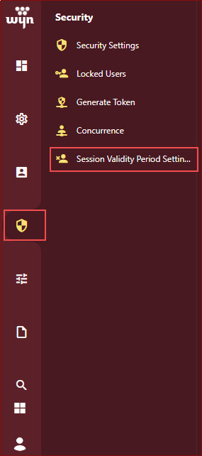 Session Validity Period Settings option1