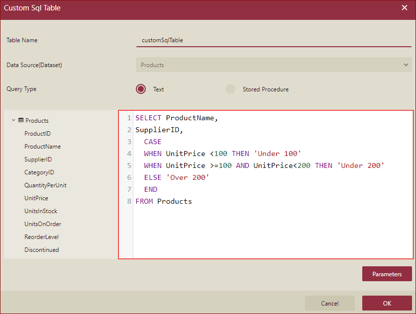 boolean expression-searched expression example