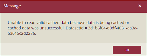 cache dataset error 1