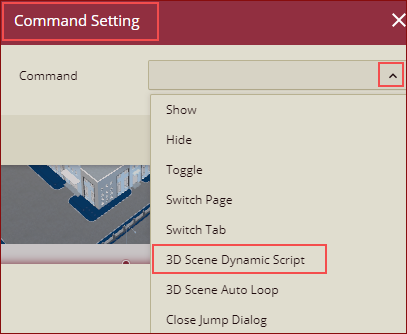 select 3d scene dynamic script