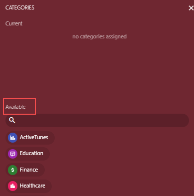 Categories-Dialog-Box