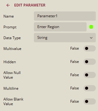 Edit Parameter 1