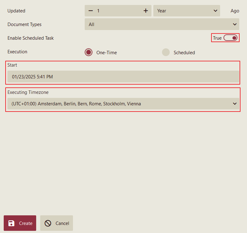 Enable Scheduled Task