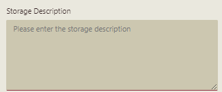 Storage-Description