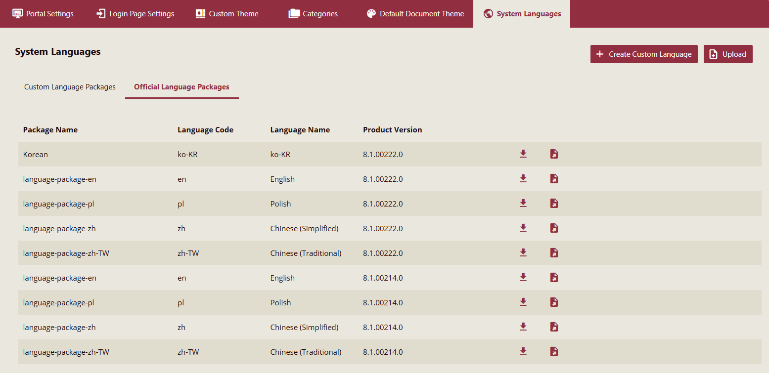 System Languages