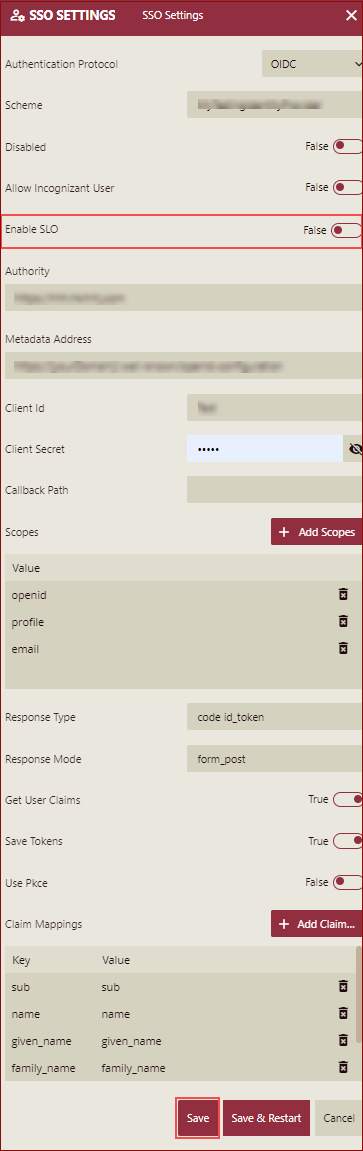 SSO-OIDC-Save