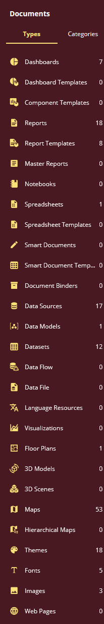 Switch to Types tab