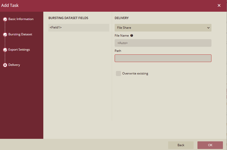 Report Bursting - Delivery Options