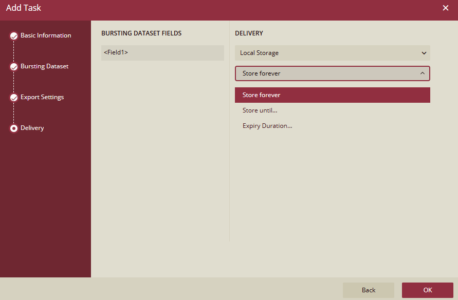 Report Bursting - Delivery Options