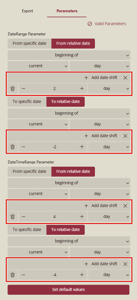 Add date shift