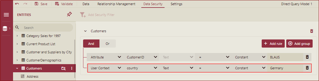 Direct-Query-Model-User-Context-Value