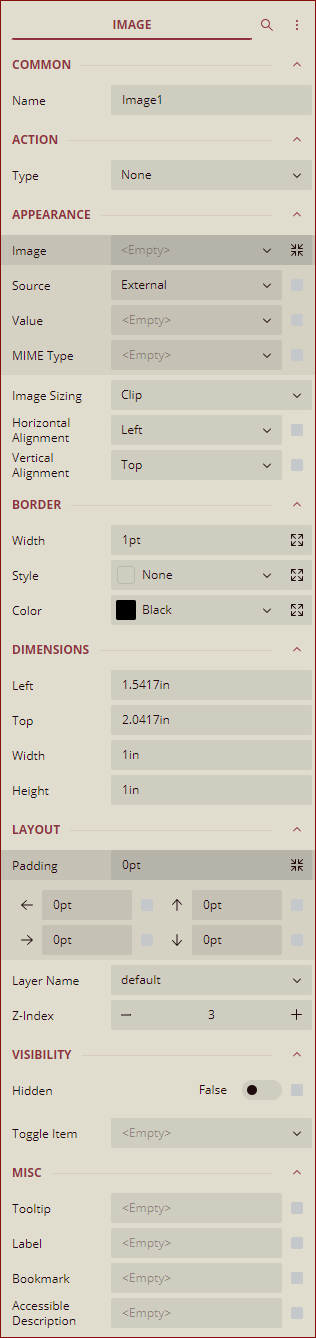 Image Properties