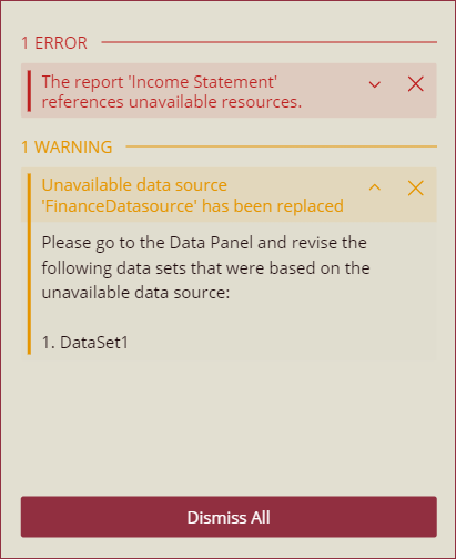 Replacewarning-Datasource