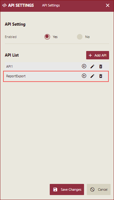 API Added