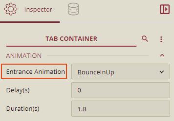 Animation on Tab Container