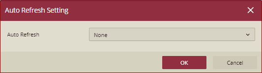 Auto Refresh Setting dialog box