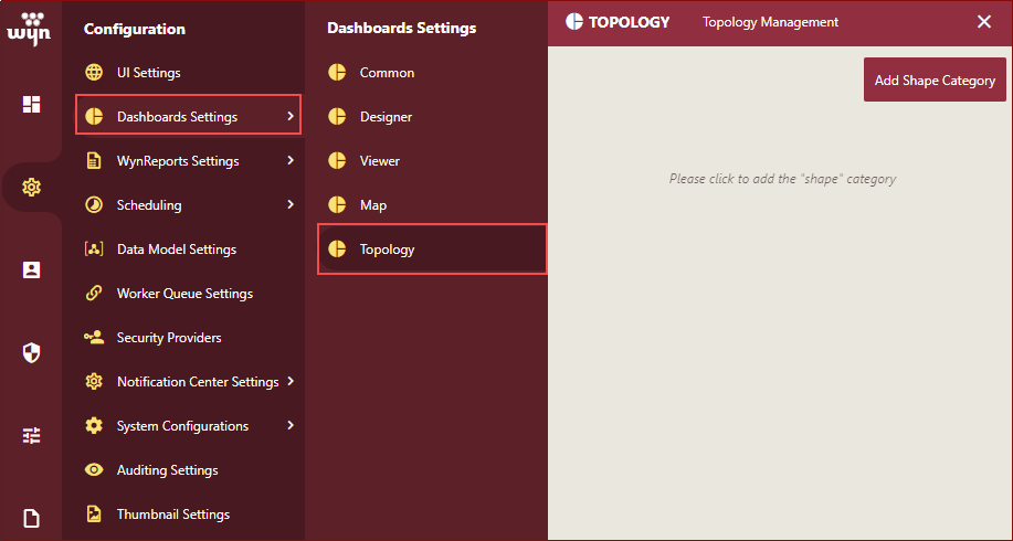 Dashboard Setting-Topology