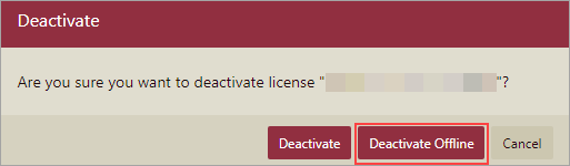 Deactivate-offline