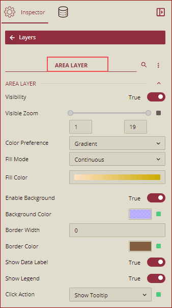 Layer Editing screen