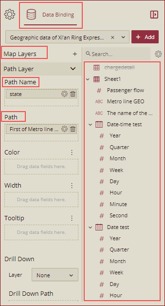 Path Map Data Binding