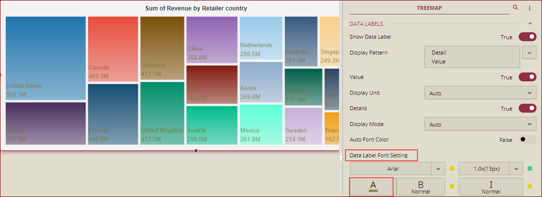 Select Data Label Font Color.