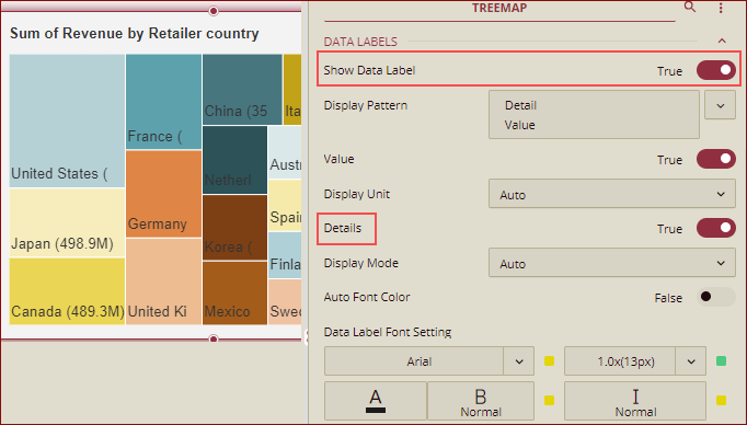 Show Data Lables