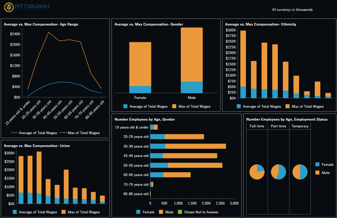 Employee Demographics (Payroll) Dashboard