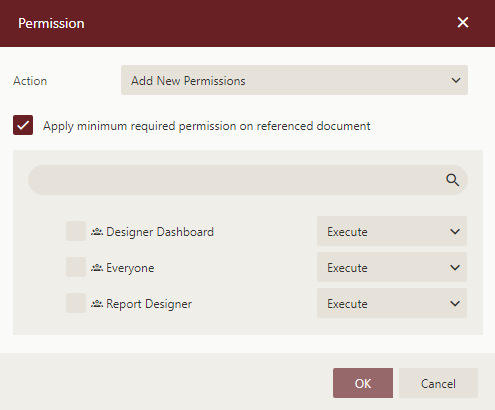 Edit Report Permissions