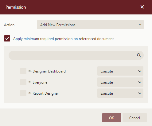Permissions Dialog