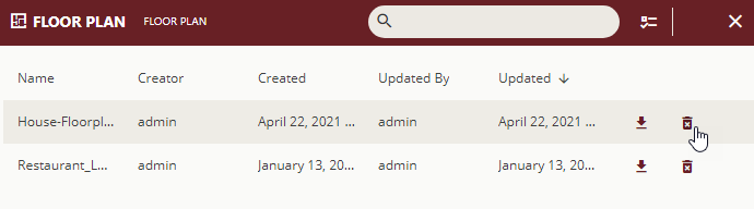 Delete a Floor Plan