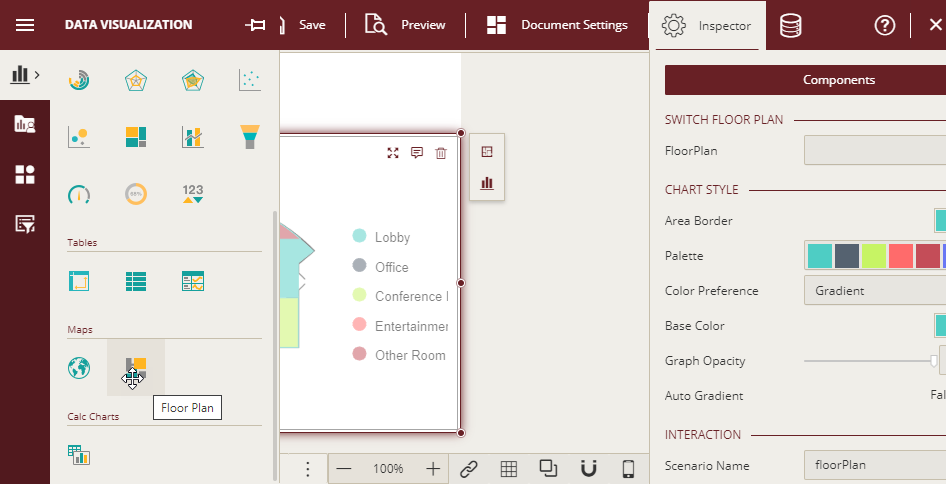 Add a Floor Plan scenario onto the design surface