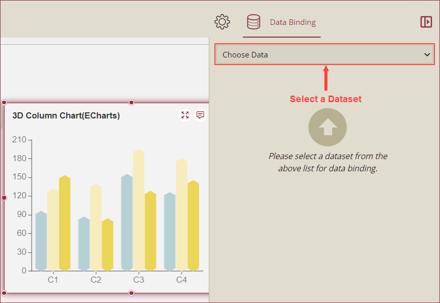 Choose dataset from the dropdown