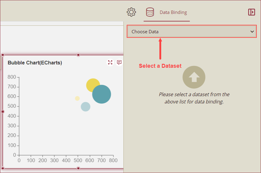 Choose dataset from the dropdown