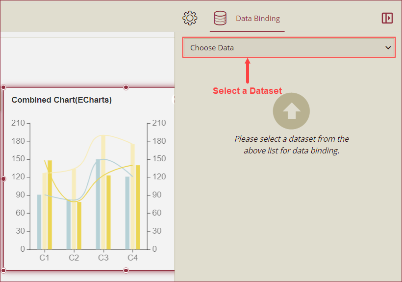 Choose dataset from the dropdown