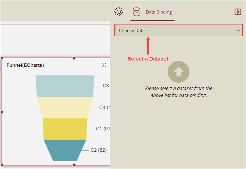 Choose dataset from the dropdown