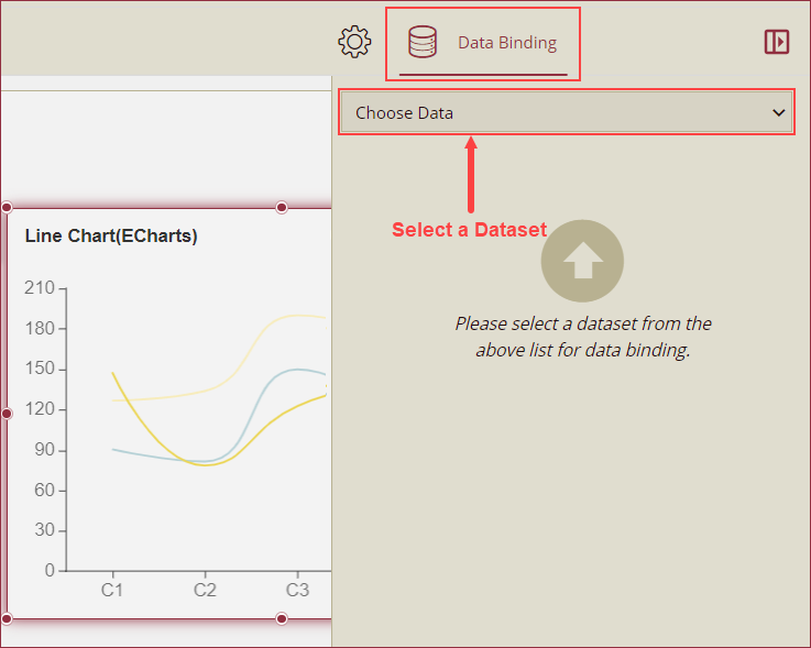 Choose dataset from the dropdown