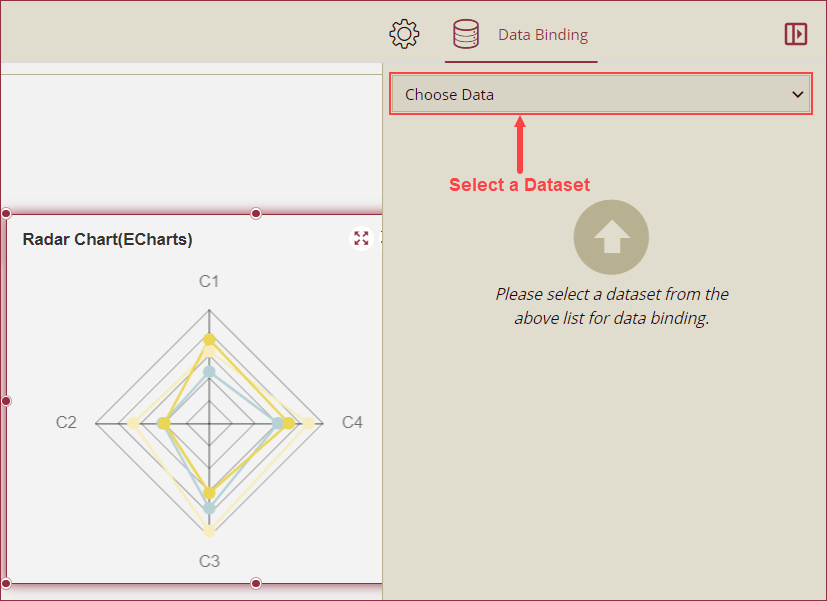 Choose dataset from the dropdown