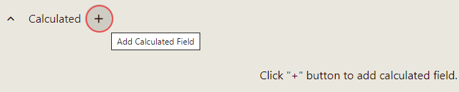 Click Add Calculated Field Button