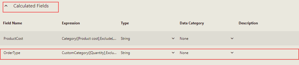 Added Category Field1