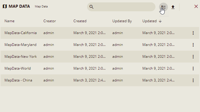 Delete multiple map data files at the same time