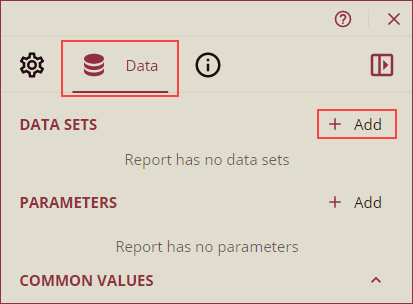 Bind Dataset to the Report