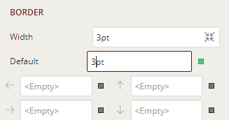 Report - Border Width Property