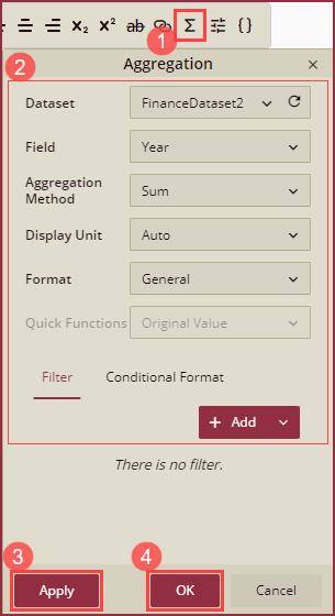 Rich Text - Insert Data Aggregate