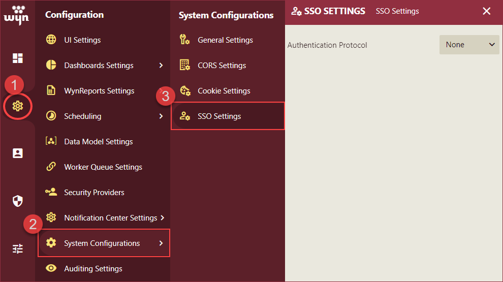 Navigate to SSO Settings