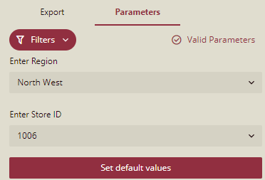 Parameters Autopopulated