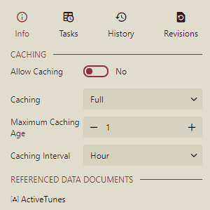 Report Caching Properties